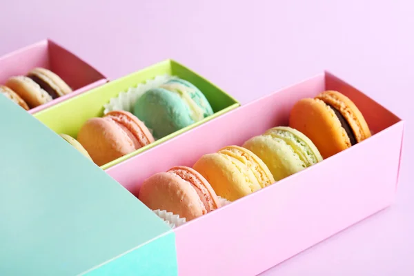 Macarons colorés doux — Photo