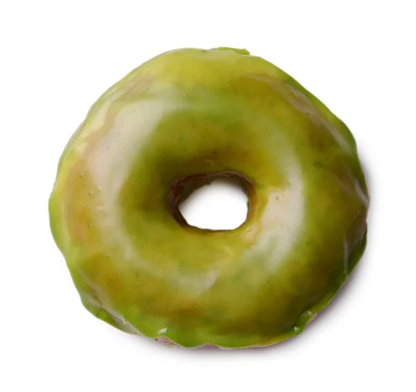 Heerlijke donut met glaze geïsoleerd op wit — Stockfoto