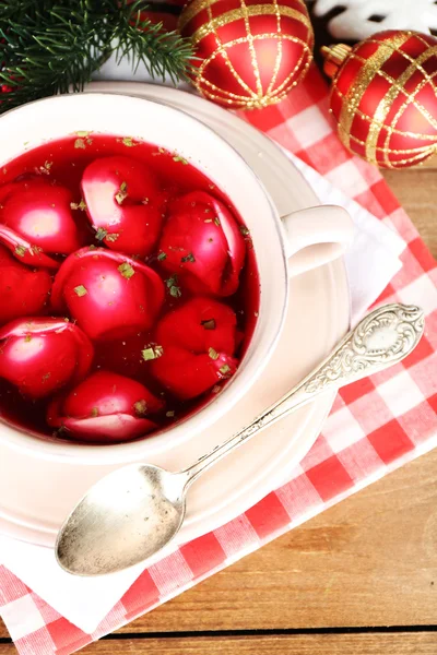 Borscht vermelho polonês tradicional — Fotografia de Stock