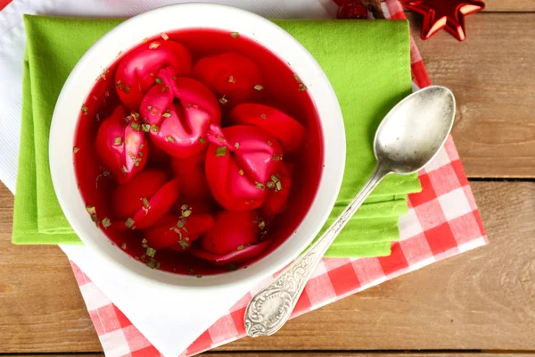 Borscht rojo pulido tradicional — Foto de Stock