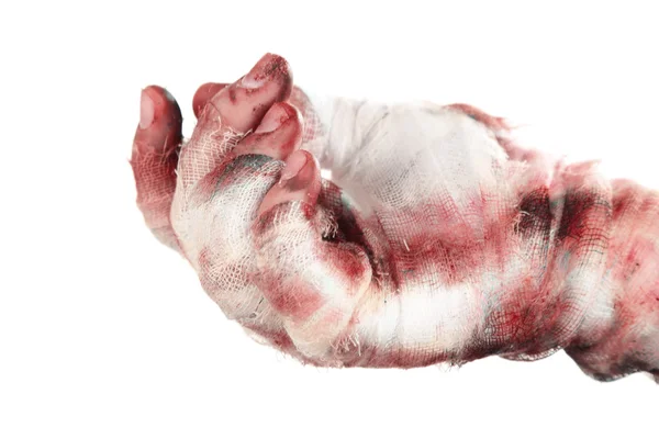 Hand of mummy in bandage — Stock Photo, Image