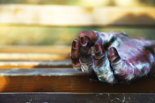 Hand of scary mummy — Stock Photo, Image