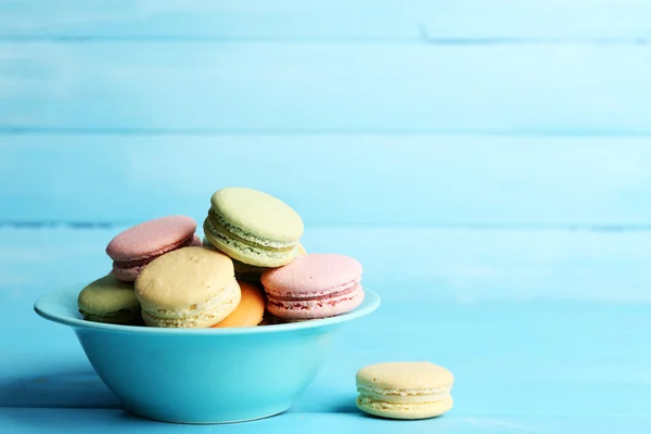 Delikatny kolorowy macaroons — Zdjęcie stockowe