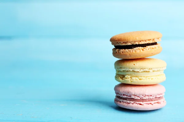 Delikatny kolorowy macaroons — Zdjęcie stockowe