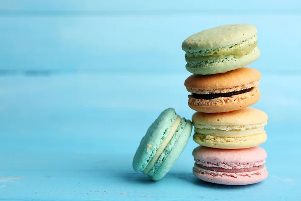 Delikatny kolorowy macaroons — Zdjęcie stockowe