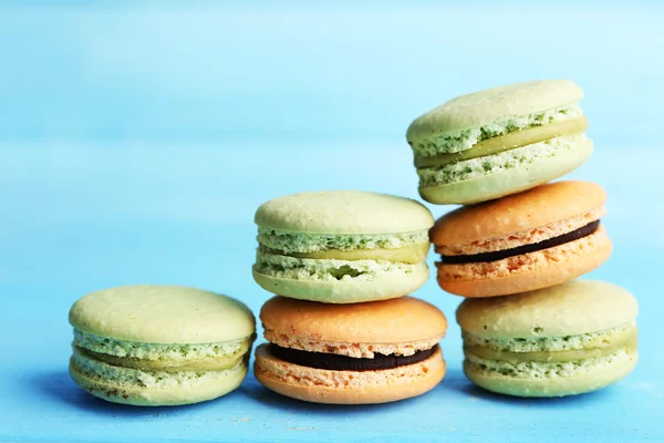 Yumuşak renkli macaroons — Stok fotoğraf