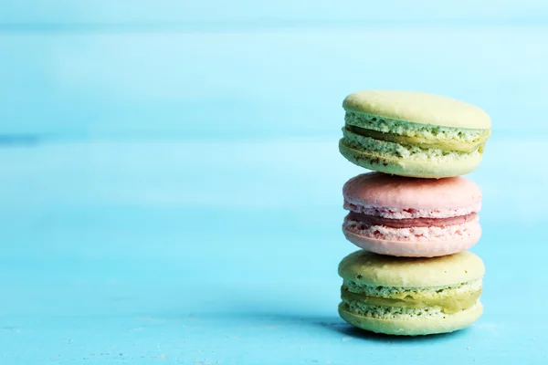 Yumuşak renkli macaroons — Stok fotoğraf