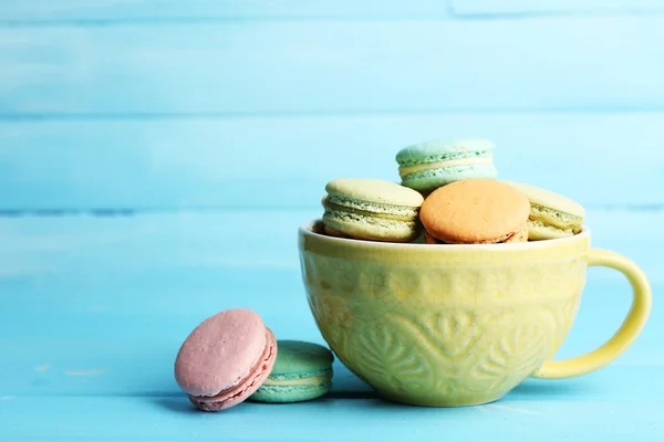 Delikatny kolorowy macaroons — Zdjęcie stockowe