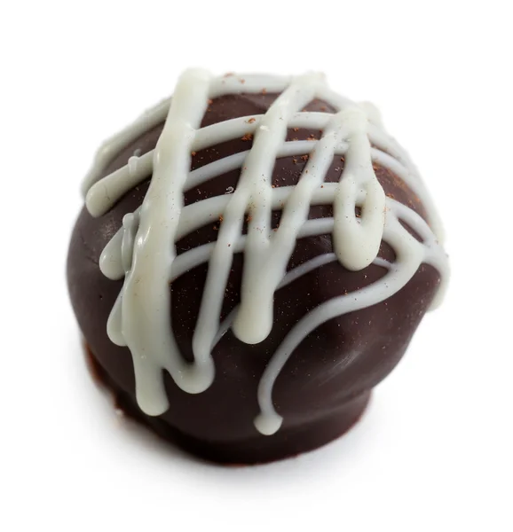 Heerlijke chocolade snoep geïsoleerd op wit — Stockfoto