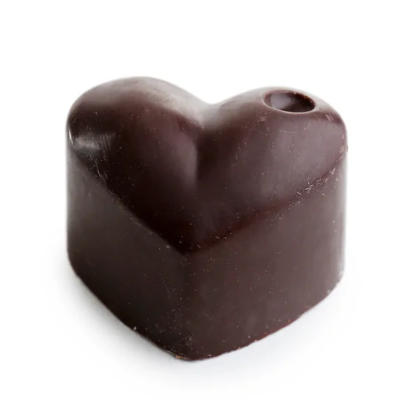 美味的巧克力糖果上白色孤立 — 图库照片