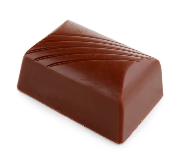 Delicioso chocolate doce isolado em branco — Fotografia de Stock