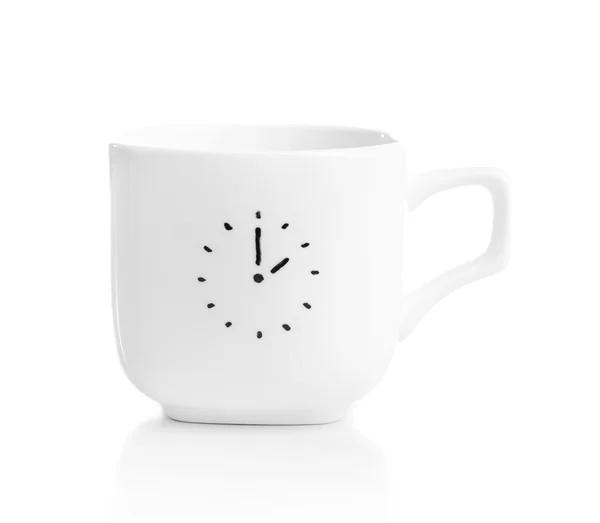 Coffee cup with time for break — Stock Photo, Image