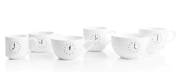 Tazas de café con tiempo para el descanso — Foto de Stock