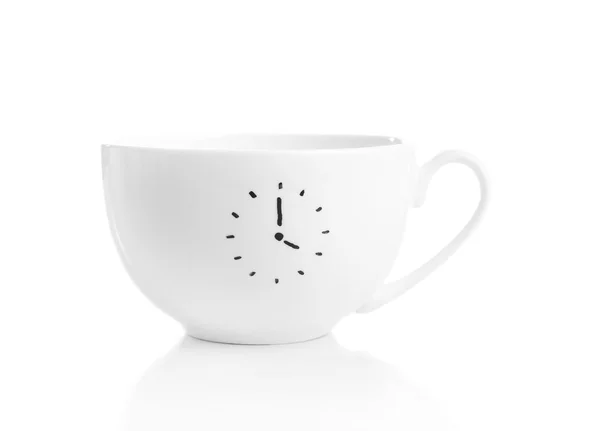 Coffee cup with time for break — Stock Photo, Image