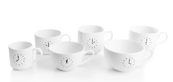 Tazas de café con tiempo para el descanso — Foto de Stock