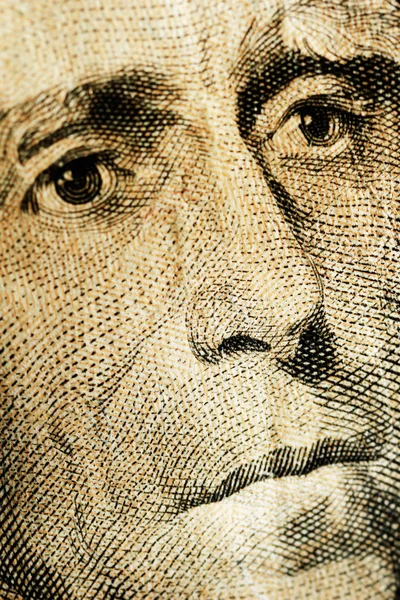 Cara de dólar close-up — Fotografia de Stock