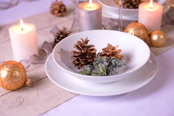 Hermosa mesa de Navidad — Foto de Stock