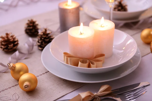 Hermosa mesa de Navidad —  Fotos de Stock