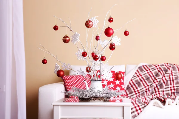Cozy Christmas home interior — Stock Photo, Image