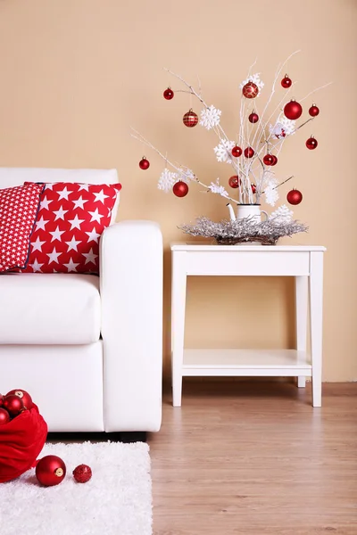 Acogedor hogar de Navidad interior — Foto de Stock