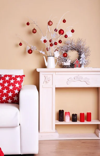Cozy Christmas home interior — Stock Photo, Image