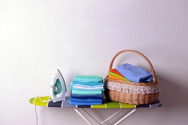 Ironing board with laundry — Stock Photo, Image