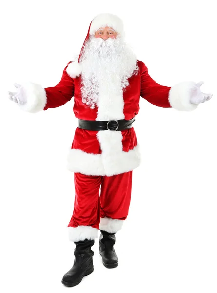 Papai Noel isolado no fundo branco — Fotografia de Stock