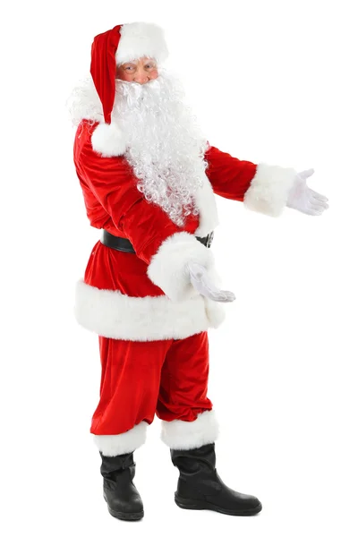 Santa Claus geïsoleerd op witte achtergrond — Stockfoto