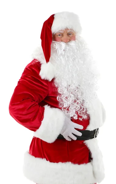 Papai Noel isolado no fundo branco — Fotografia de Stock