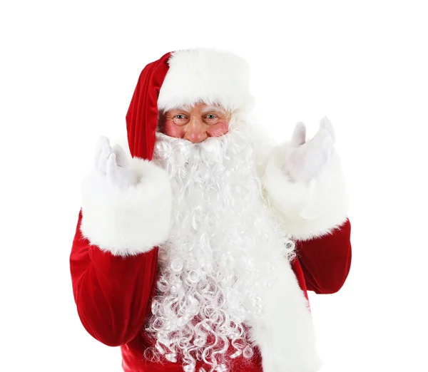 Santa Claus geïsoleerd op witte achtergrond — Stockfoto