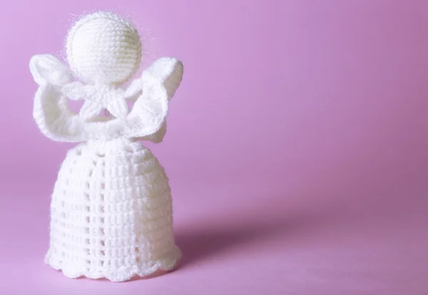 Knitted Christmas angel — Stock Photo, Image