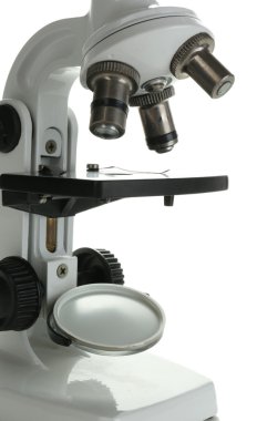 beyaz izole mikroskobu