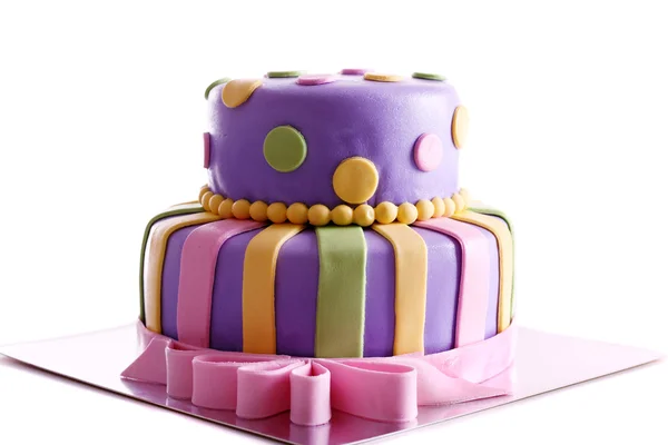 美味的生日蛋糕 — 图库照片