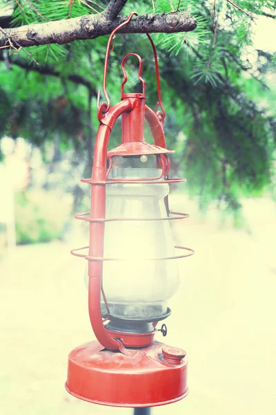 Lantern outdoors, close-up — Stock Photo, Image