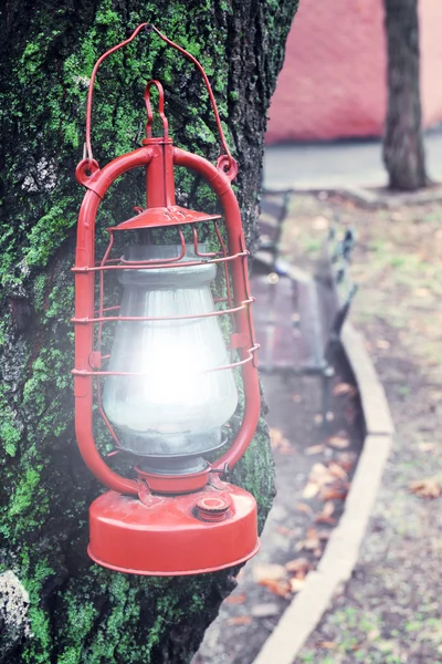 Lantern outdoors, close-up — Stock Photo, Image