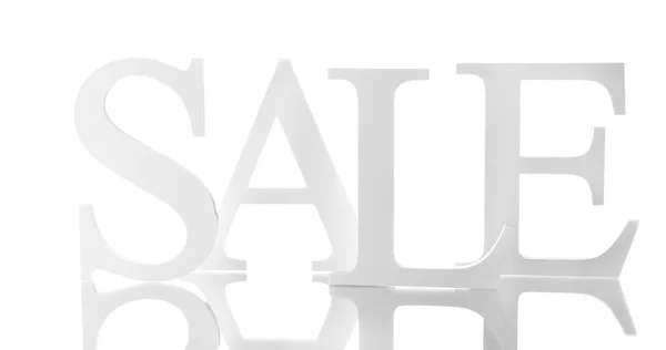 Sale on blue background — Stock Photo, Image