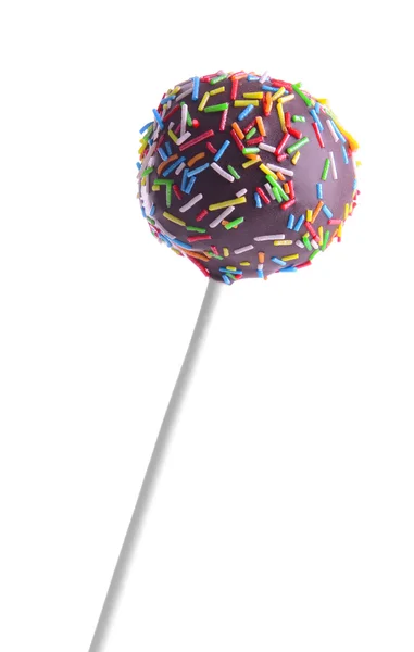 Sweet cake pop isolated on white — Stock Photo, Image