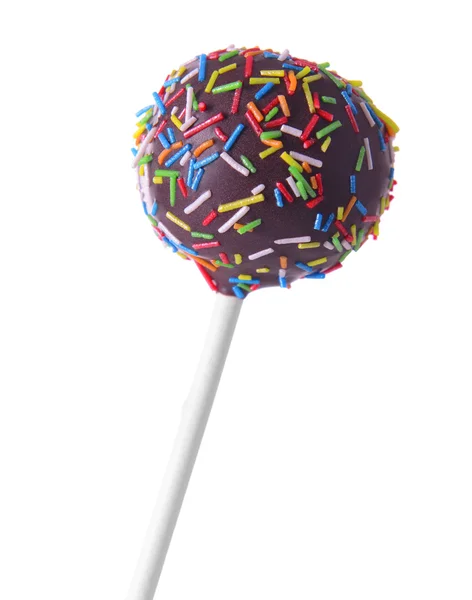 Söta cake pop isolerad på vit — Stockfoto