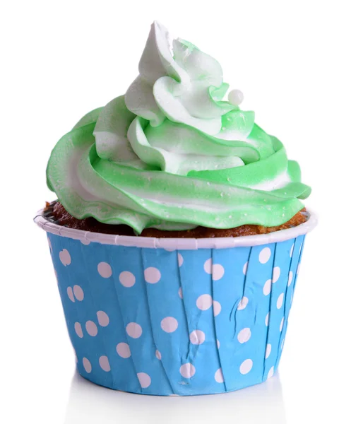 Delicious cupcake isolated on white — Stock Photo, Image