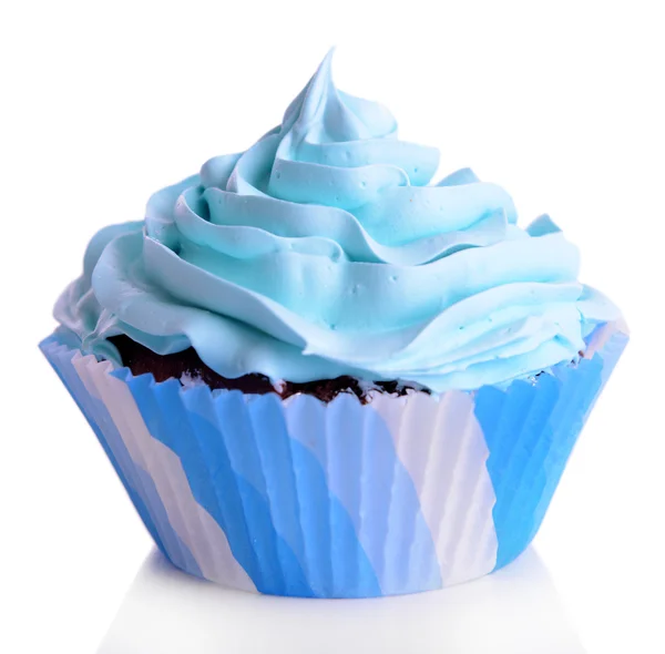 Delicioso cupcake aislado en blanco — Foto de Stock