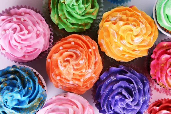 Deliciosos cupcakes close-up — Fotografia de Stock