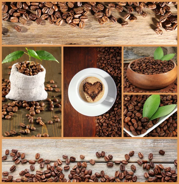 Káva koláž — Stock fotografie