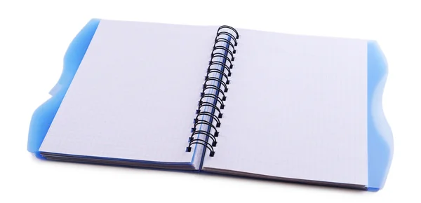 Notebook isolated on white — Stock Photo, Image