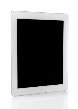 beyaz izole tablet