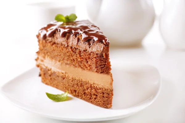 Deliziosa torta al cioccolato — Foto Stock