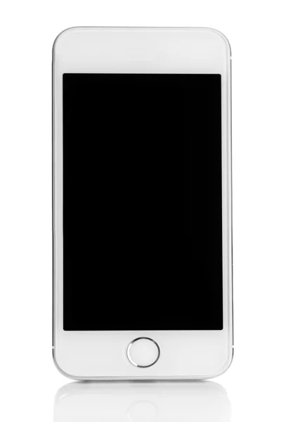 Téléphone intelligent mobile isolé sur blanc — Photo