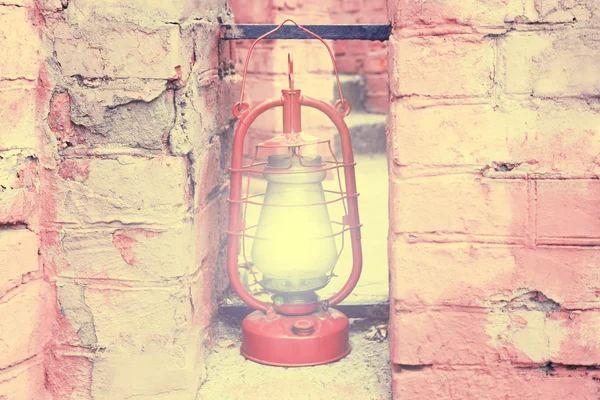 Lantern outdoors, close-up — Stock Photo, Image