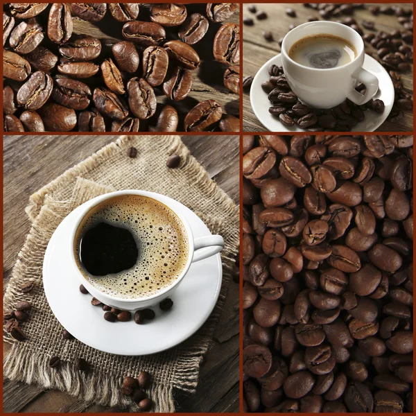 Colagem de café — Fotografia de Stock