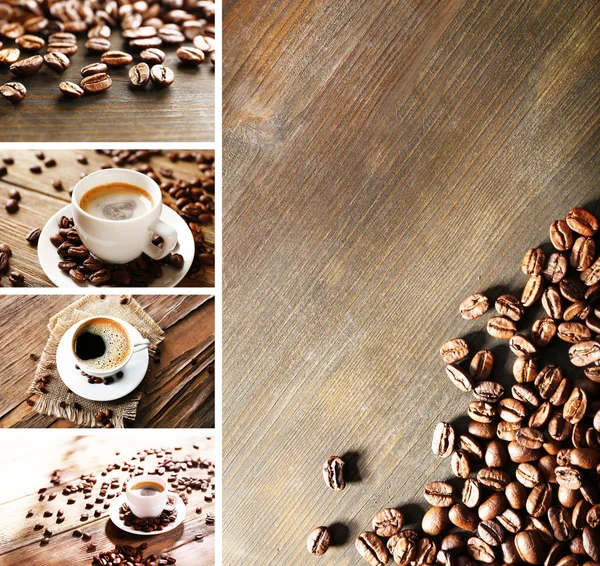 Kaffee-Collage — Stockfoto