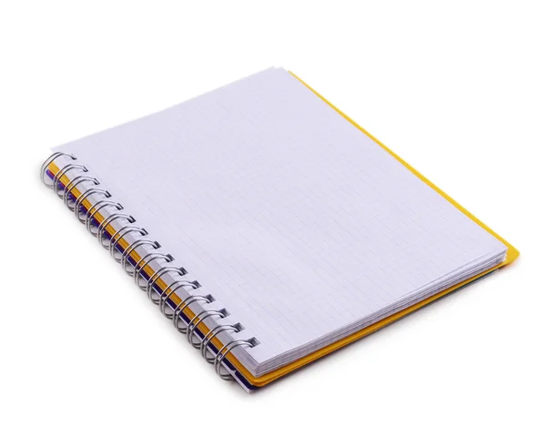 Notebook isolado em branco — Fotografia de Stock